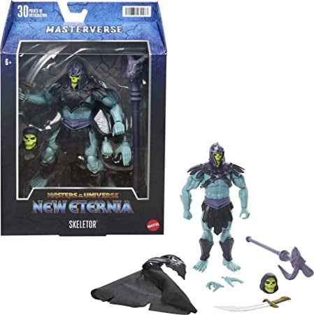 Retour client Ecost Masters of the Universe Masterverse Nouvelle figurine d'action Eternia Skeletor avec AC