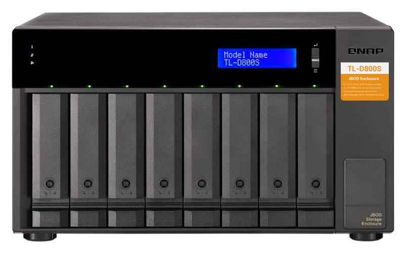QNAP High-performance desktop SATA 6Gbps JBOD storage enclosure | TL-D800S