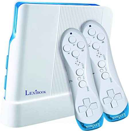 Ecost Customer Return Lexibook TV Game Console 200 Games 32-bit USB-C Adapter White/Blue