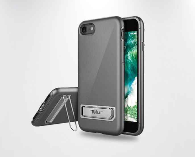 Tellur Cover Premium Kickstand Ultra Shield pour iPhone 7 Plus argent