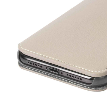 Portefeuille Krusell Pixbo Slim Wallet 4 cartes pour iPhone XS Max beige