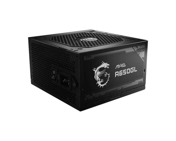 MSI Power Supply MAG A650GL, EU, 650W, Fully-Modular, 80 Plus Gold, Color Box, Pallet packing,7Y Warranty