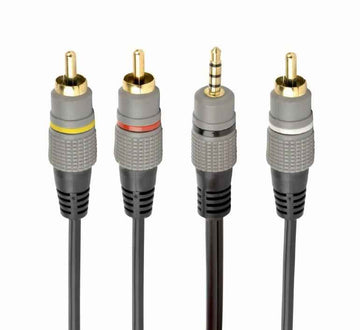 Câble audio-vidéo Gembird 3,5 mm 4 broches vers RCA 1,5 m