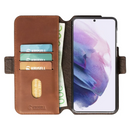 Étui portefeuille Krusell pour Samsung Galaxy S21+, cognac vintage (62270)