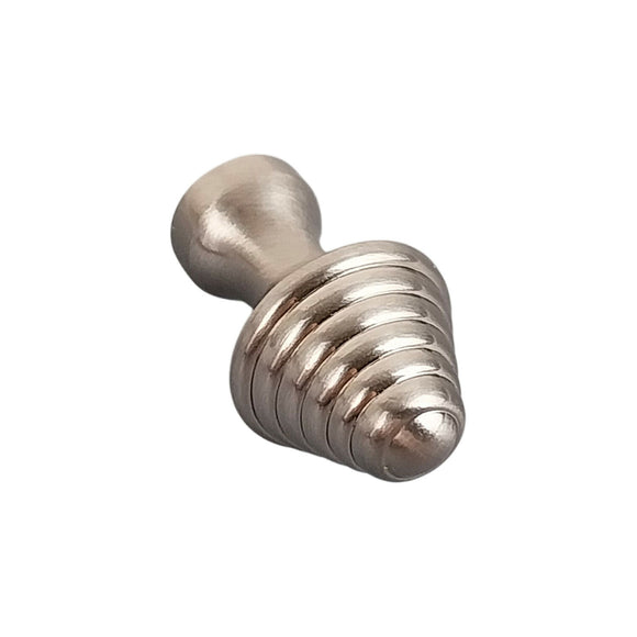 Bouton de meuble LAMPE, Finition zamak nickel mat