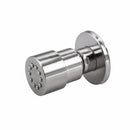 Bagnoclic idrogetto idromassaggio tondo in ottone cromato lucido, per installazione a muro.