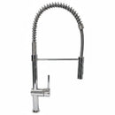 Miscelatore da cucina cromato Bagnoclic alto 62 cm con doccetta a doppio getto e molla flessibile.