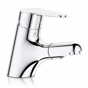 Bagnoclic miscelatore lavabo in ottone cromato con doccetta estraibile e comando monoleva.