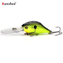 Vobleris Banshee Crankbait 50mm 10g VC07 Chartreuse Black Shad, Plūdrus-3