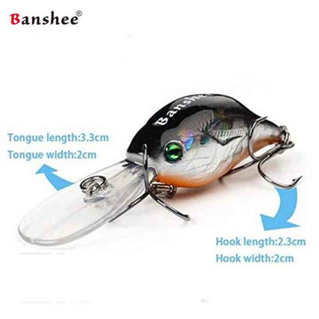 Crankbait Vobleris Banshee 50 mm 10 g VC07 Grizzle Shad, Plūdrus