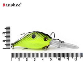Vobleris Banshee Crankbait 50mm 10g VC07 Chartreuse Black Shad, Plūdrus