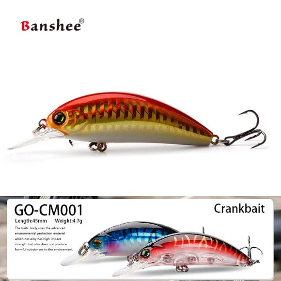 Vobleris Banshee Crankbait 45mm 4.7g GO-CM001 Red, Plūdrus