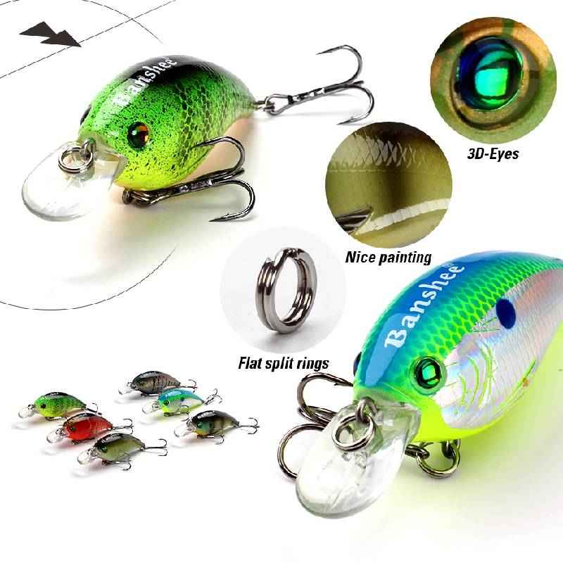 Vobleris Banshee Crankbait Bass 60 mm 10 g VC01 Murky Perch, Plūdrus