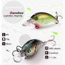 Vobleris Banshee Crankbait Bass 60mm 10g VC01 Black Back, Plūdrus