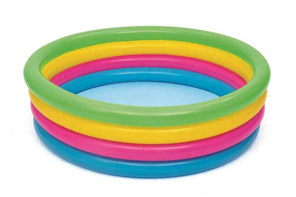 Pataugeoire de piscine couleurs arc-en-ciel 1 57 46 cm BESTWAY