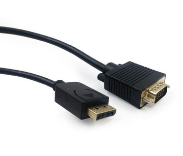 Adaptateur de câble vidéo Gembird CCP-DPM-VGAM-6 1,8 m VGA (D-Sub) DisplayPort Noir