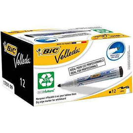 BIC whiteboard marker VELL 1701, 1-5 mm, black, Box 12 pcs. 525824