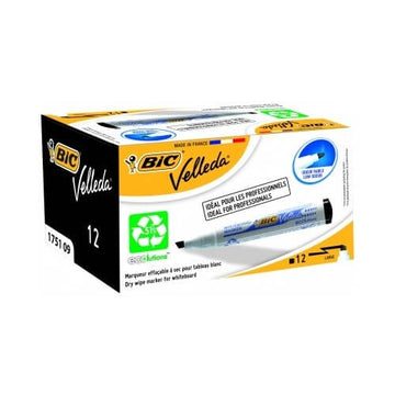 Whiteboard Marker BIC Velleda, 3.7-5.5 mm Chisel tip, black 1 pcs. - 0