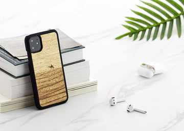 Coque de smartphone man&wood pour iphone 11 noir terra