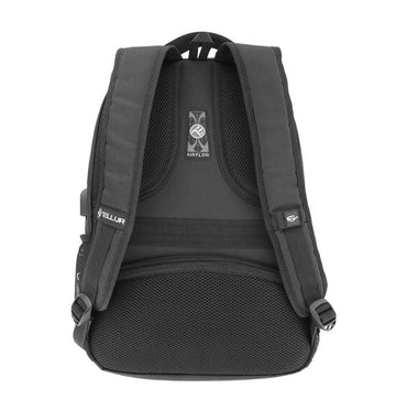Sac à dos pour ordinateur portable Tellur 15,6 pouces, port USB, noir