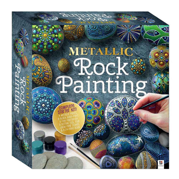 Kit de Peinture sur Galets Métallisés