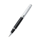 300 Glossy Black/Bright Chrome Cap Rollerball Pen-1
