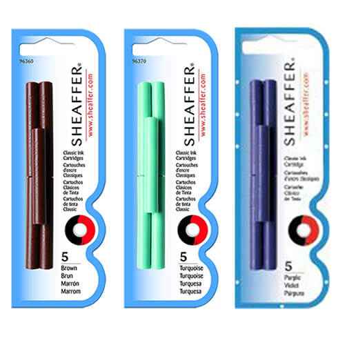 Skrip Fountain Pen Ink Cartridges (5 Per Card)
