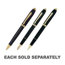 Townsend 23CT Gold Plated Black Lacquer Pen