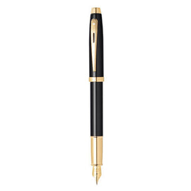 Sheaffer 100 Black Lacquer w/ Gold Fountain Pen - 0