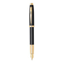 Sheaffer 100 Black Lacquer w/ Gold Fountain Pen-3