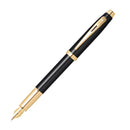 Sheaffer 100 Black Lacquer w/ Gold Fountain Pen-4