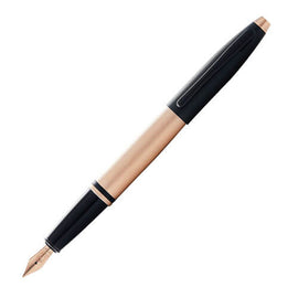 Cross Calais Brushed Rose Gold and Black Fountain Pen - 0
