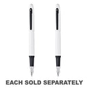 Sheaffer VFM White Lacquer and Black Fountain Pen-1