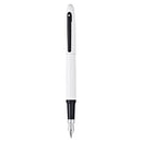 Sheaffer VFM White Lacquer and Black Fountain Pen-3