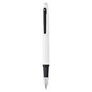 Sheaffer VFM White Lacquer and Black Fountain Pen-5