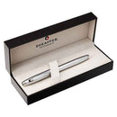 100 Brushed Chrome Fine Fountain Pen with Nickel Trim
