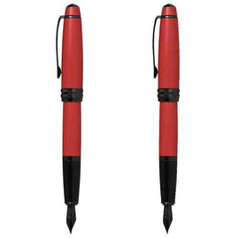Cross Bailey Fountain Pen w/ Black Nib (Matte Red)