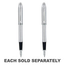 Lustrous Chrome Fountain Pen w/ Glossy Black PVD Trim-1