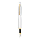 Sheaffer VFM Chrome Fountain Pen with Gold Tone-2