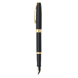 Sagaris Fine Fountain Pen with Gold Trim (Gloss Black) - 0