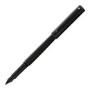 Engraved Matte Black Fountain Pen w/ Black Trim-5
