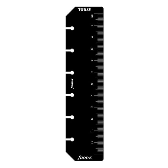 Filofax Pocket Ruler/Page Marker (Black)
