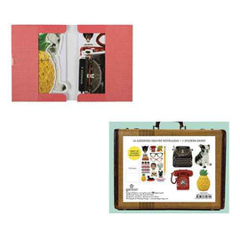 Galison Phat Dog Vintage Shaped Portfolio Notecards - 0
