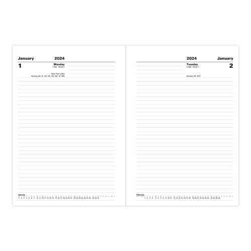 Letts 2024 Standard A5 Day to Page Diary (Blue)
