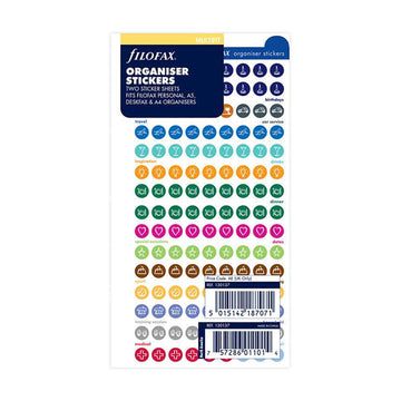 Filofax Multifit Organiser Stickers Large 2pk