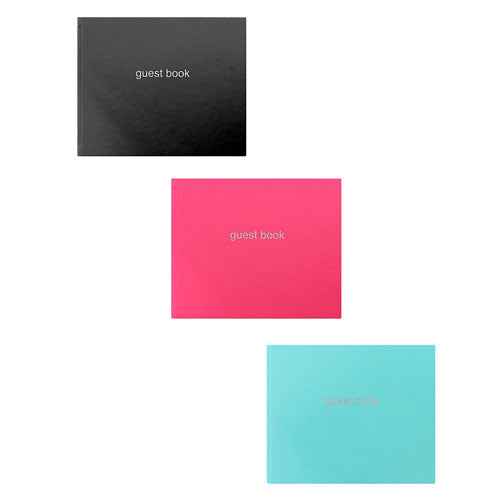 Letts Dazzle Quarto Lined Landscape Guest Book