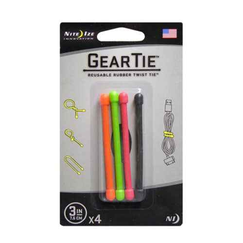 Nite Ize Gear Tie 8cm 4pk
