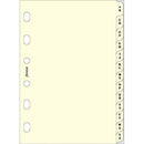 Filofax Pocket A-Z Index 2 Letters per Tab (Cream)