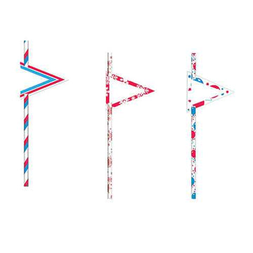 Cupcake Straws 19cm 24pk
