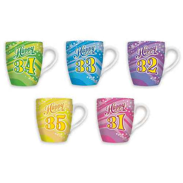 Birthday Happy 30s Celebration Mug